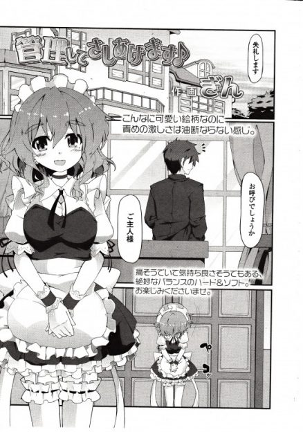 【エロ漫画】ご主人様の弱みを握り立場が逆転したドS美少女メイドがご主人様を貞操帯で二週間我慢させた上にむち打ちからの尿道攻めで昇天させてしまうｗ
