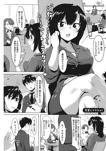 【エロ漫画】美貌の秘訣はお腹とお尻を鍛えることと豪語する巨乳美人OLだが実はただのアナル好きで、後輩サラリーマンに毎日アナル調教されている変態痴女だったｗ