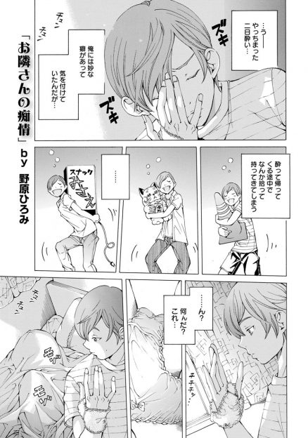 【エロ漫画】酔っ払って寝ていた男が目を覚ますとお隣のマンションの巨乳人妻が半裸状態で拘束された状態で隣に寝ていて、どうせ捕まるならとNTR中出しレイプしちゃったが…！？