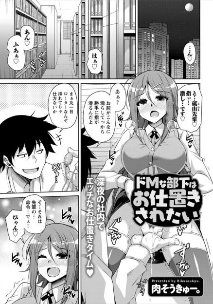 【エロ漫画】自分のミスなのに先輩が自分のミスにして減給までされ、このままじゃ気が収まらないからお仕置きしてくださいとSMラブホに先輩と入りいっぱいエッチなおしおきをしてもらい性奴隷になるドMOLｗ