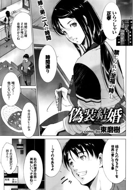 【エロ漫画】美人な姉とずっと愛し合い肉体関係を持っている弟が、偽装結婚をしている姉の家に行き、旦那の出張中に激しく子作りセックスに励む！